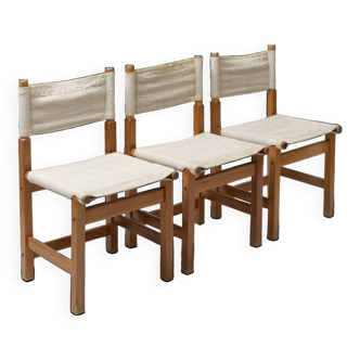 Set of 3 rare dining chairs 'Kotka' by Tomas Jelinek for Ikea, 1980s