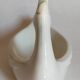 Empty pockets bird soap holder white ceramic Art-deco