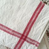 Lot of five old mismatched dishtowels