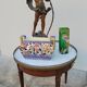 Antique Louis xvi style marble hot water bottle coffee table