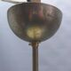 Art Deco rod pendant lamp with marbled glass shade, Germany 1930s