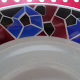 Lot de 2 assiettes creuses anciennes décor bleu