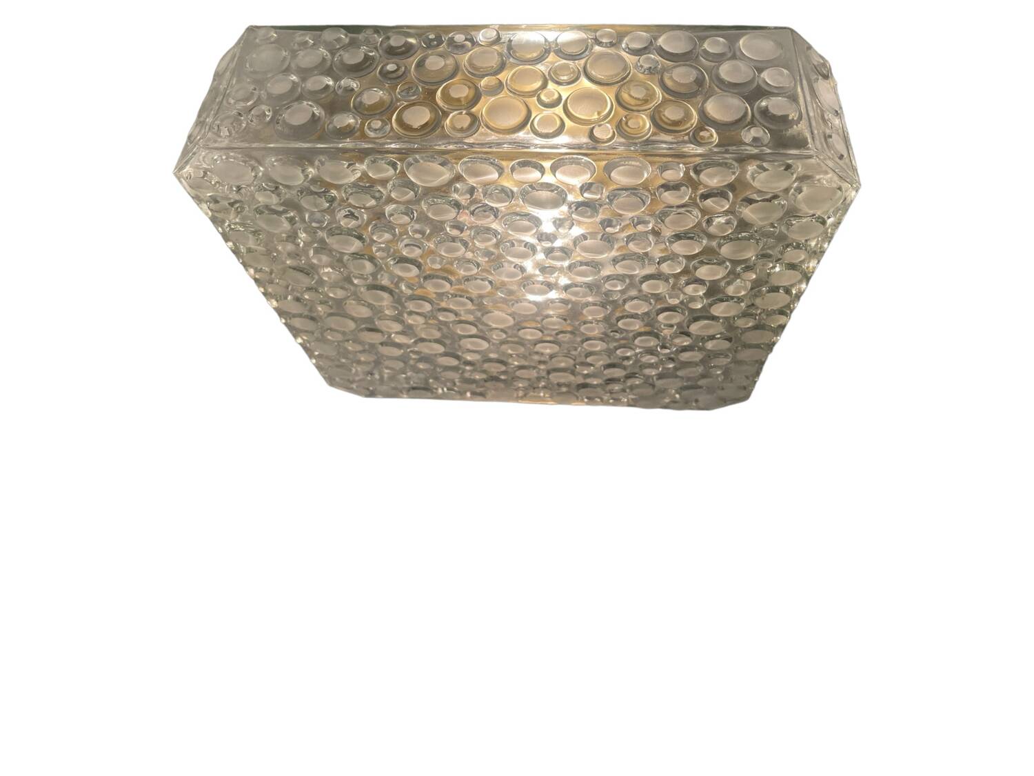 Mid Century Bubble Hustadt Crystal Glass Sconces Set of 2