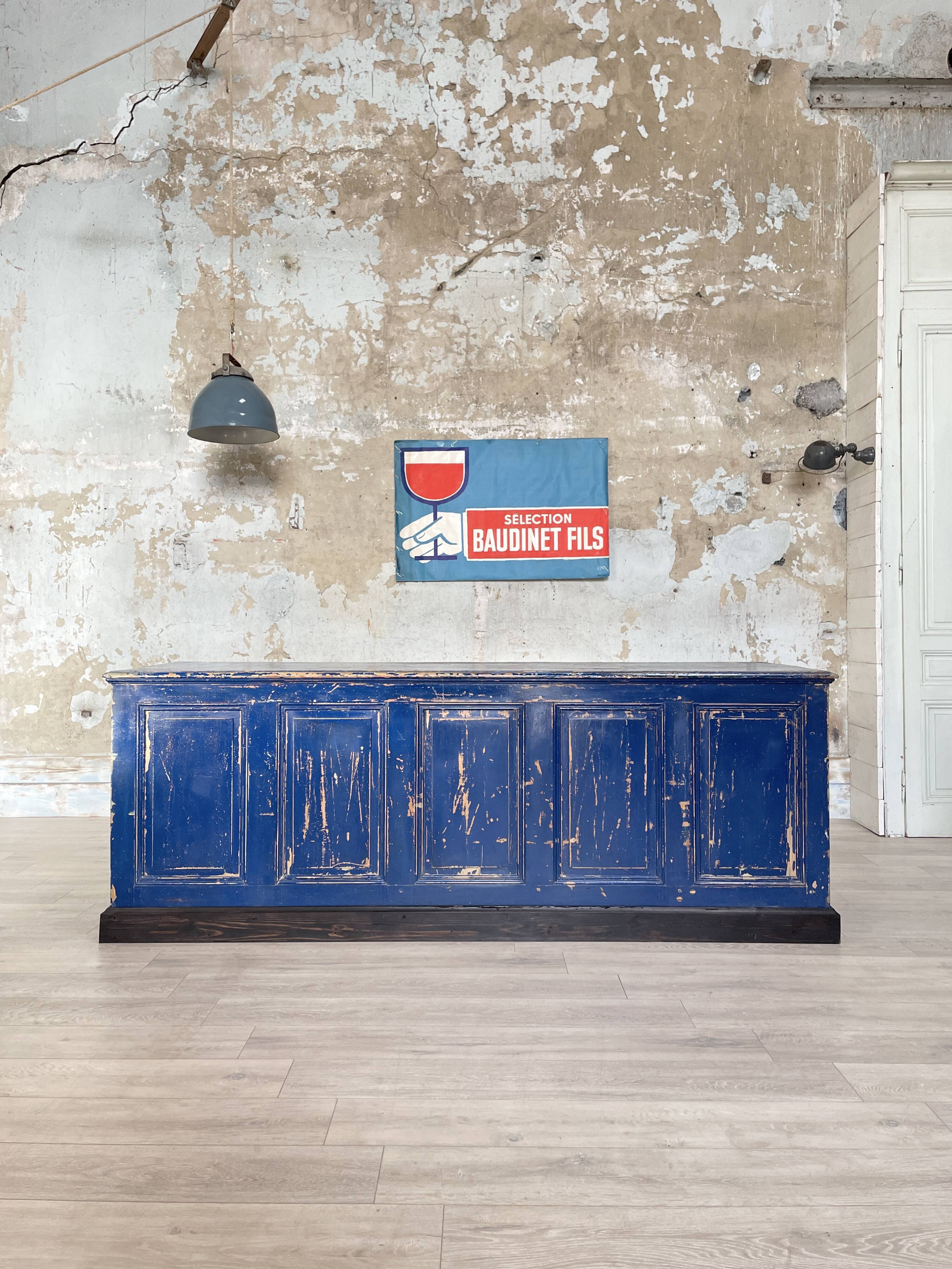 Commercial bank weathered wood panel.