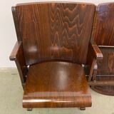 Vintage Two-Seat Cinema Bench from Ton 1950s