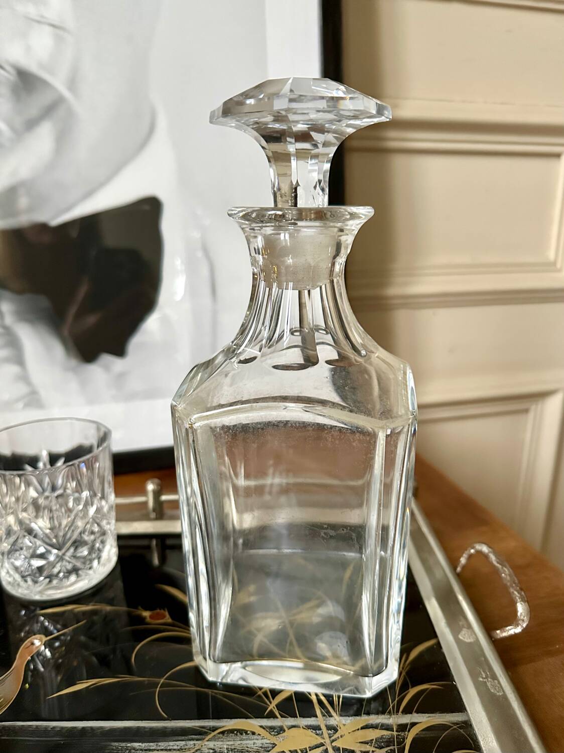 Baccarat crystal whisky decanter, perfection model
