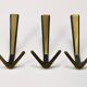 21x Crochet Mural Double in Brass Midcentury by Herta Baller, Vienna, Austria, 1950s