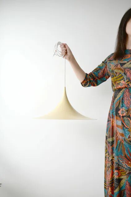 Vanilla Semi lamp by Bonderup Thorup, Denmark 1968