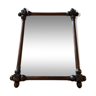 Wooden mirror from the 40s/50s