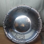 Vintage cut alfra alessi perforated basket stainless steel 18/10 italy