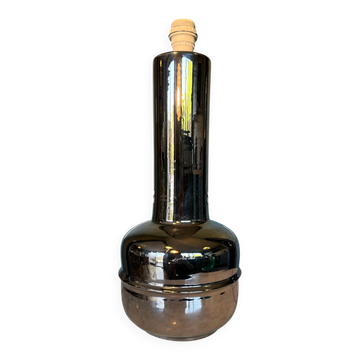 Lampe 1970 Italie céramique chromée