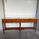 Large console in Calacatta Viola marble & solid cherry wood.