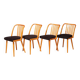 Set of Four Wooden Chairs | Antonín Šuman, 20th Century