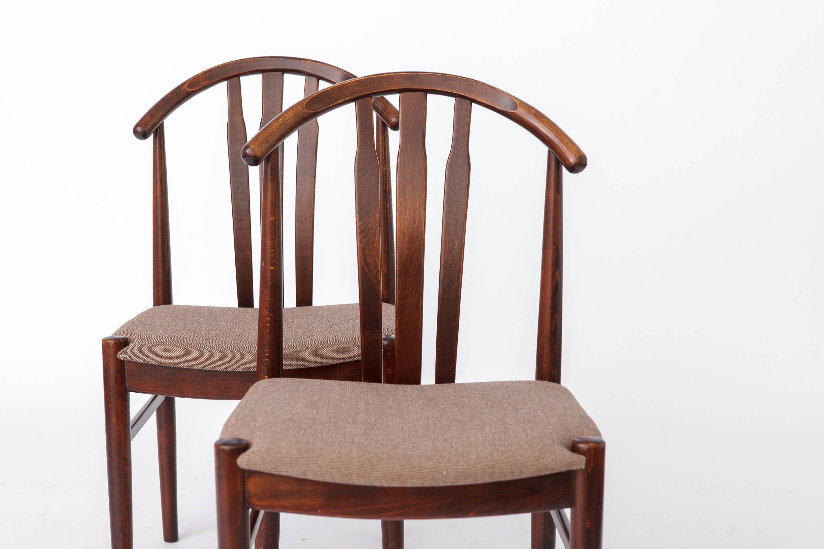 2 of 4 Vintage Swedish Dining Chairs by Carl-Ewert Ekström | Beech | 1960s