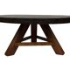 Table basse ronde brutaliste, années 60