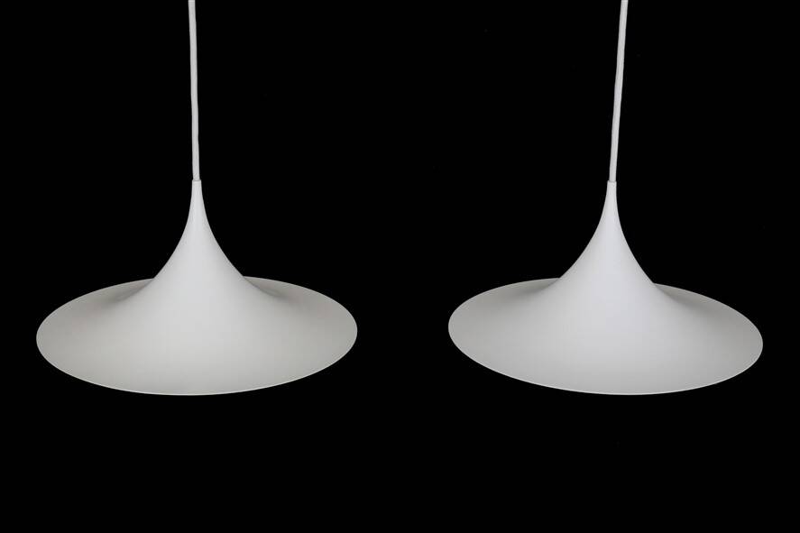Ensemble de 2 lampes suspendues 'Semi' 38 cm Fog & Mørup / Torsten Thorup / Claus Bonderup / design danois moderne