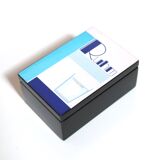 Cigarette box "Ruhm" in lacquered wood, 80s