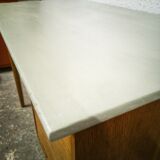 Scandinavian desk in vintage oak