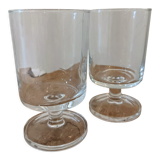 Stemmed glasses 70s crystal water
