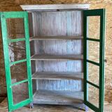 Vitrine en teck ancien