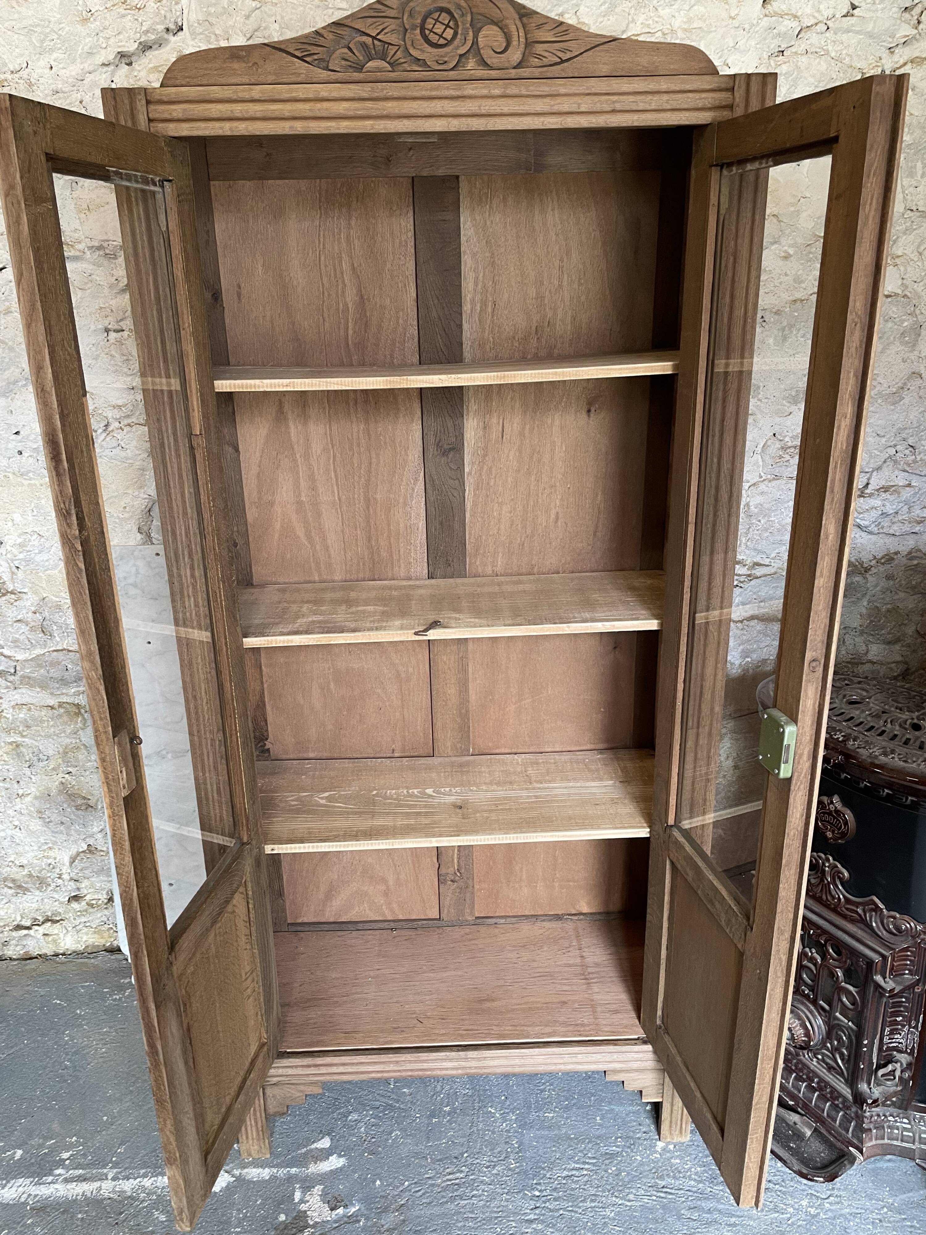Art Deco glass cabinet