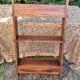 Vintage wall shelf in oriental or Moorish style, handcrafted by a cabinetmaker.