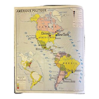 School poster America politics and physics 1950