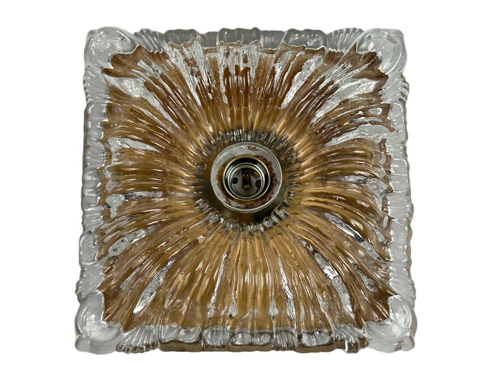 60s 70s ceiling lamp or wall lamp Germany Ice Glass Space Age Design