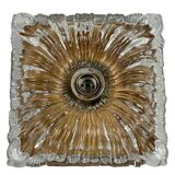 60s 70s ceiling lamp or wall lamp Germany Ice Glass Space Age Design