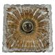 60s 70s ceiling lamp or wall lamp Germany Ice Glass Space Age Design