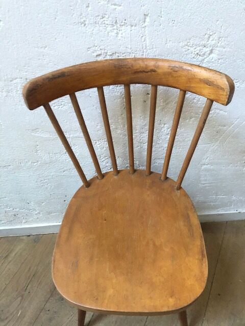 Vintage bistro chair feet compass