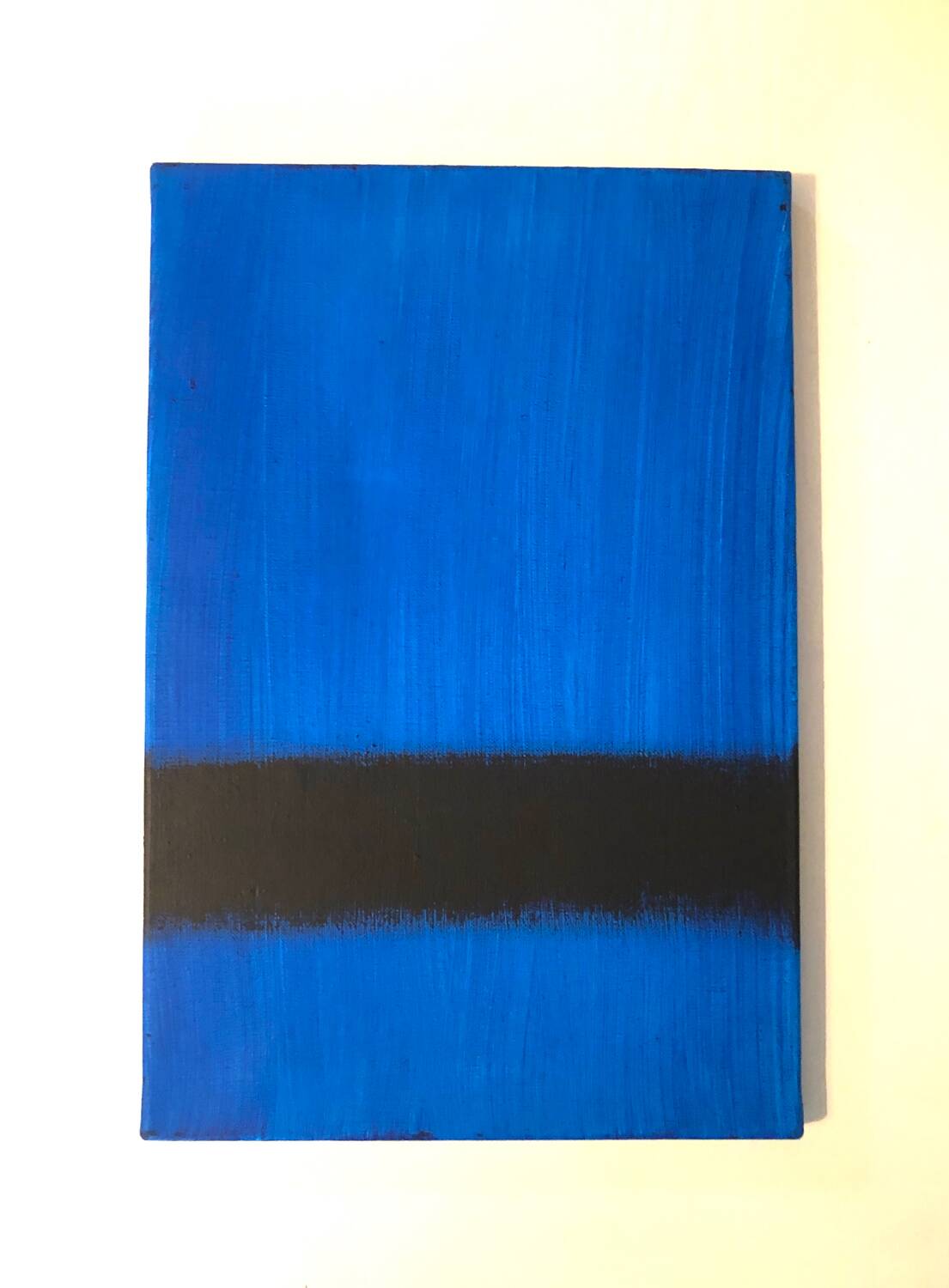 Abstract blue painting