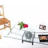 Marble coffee table - glass