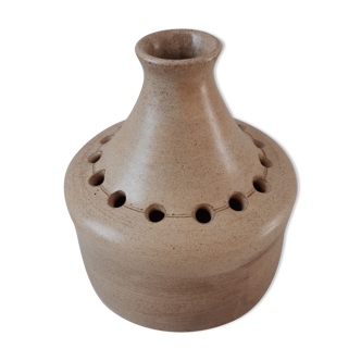 Handmade sandstone soliflore picflower vase 70s