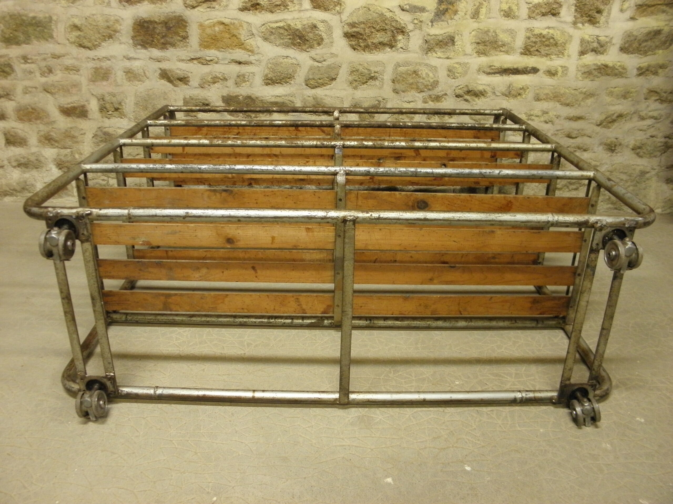 Industrial trolley, factory.