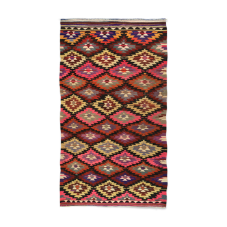 Anatolian handmade kilim rug 327 cm x 180 cm