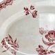 Oval dish "Fontange" Sarreguemines, red, 1920-1950