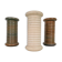 Vintage Scandinavian Ribbed Cylinder Vases, 1960s, Set of 3