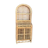 Rattan bookcase 1960