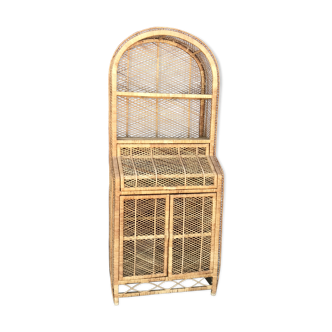 Rattan bookcase 1960