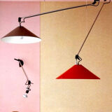 Vintage telescopic wall lamp "Aggregato Braccio 110" by Enzo Mari