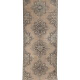 Vintage Turkish rug from Oushak, hand-woven 115x383 cm