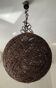 Vintage suspension Wicker ball 70s