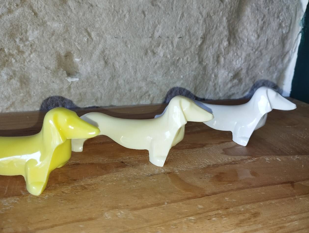 Series of dog knife rests – 1970s – Vallauris / Danone style – Vi