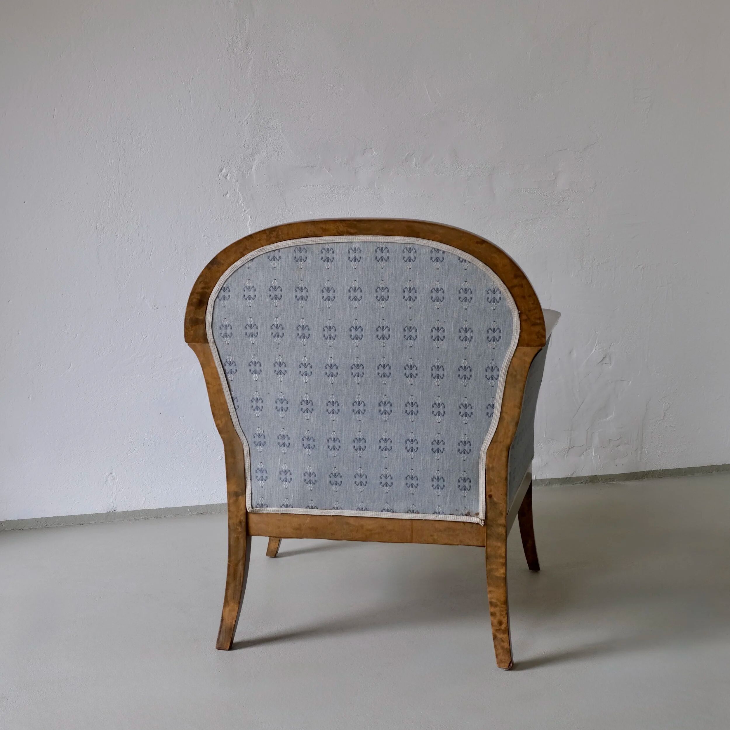 Chaises en satin de bouleau Biedermeier | Suède | ensemble de 2