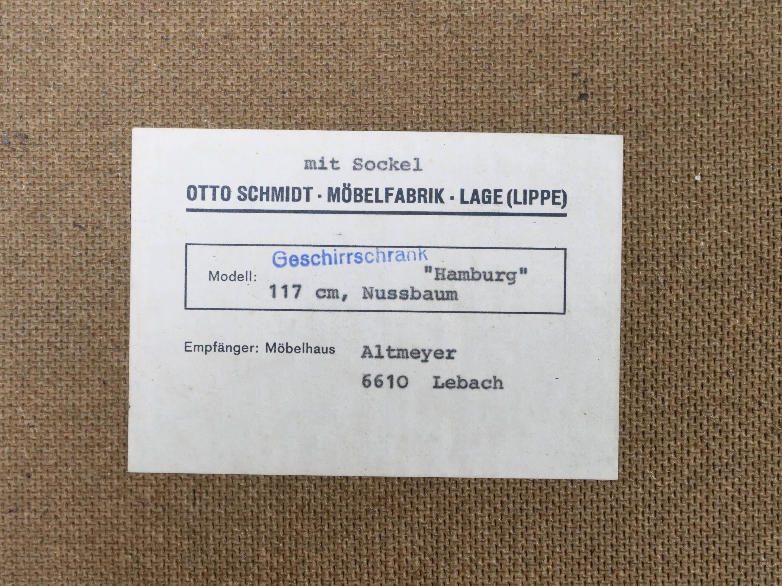 Armoire design des années 1960 par Otto Schmidt