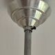 suspension glass globe pink and gold on a metal aluminium stem and structure