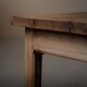 Antique work table/console in solid oak, Auvergne, circa 1900