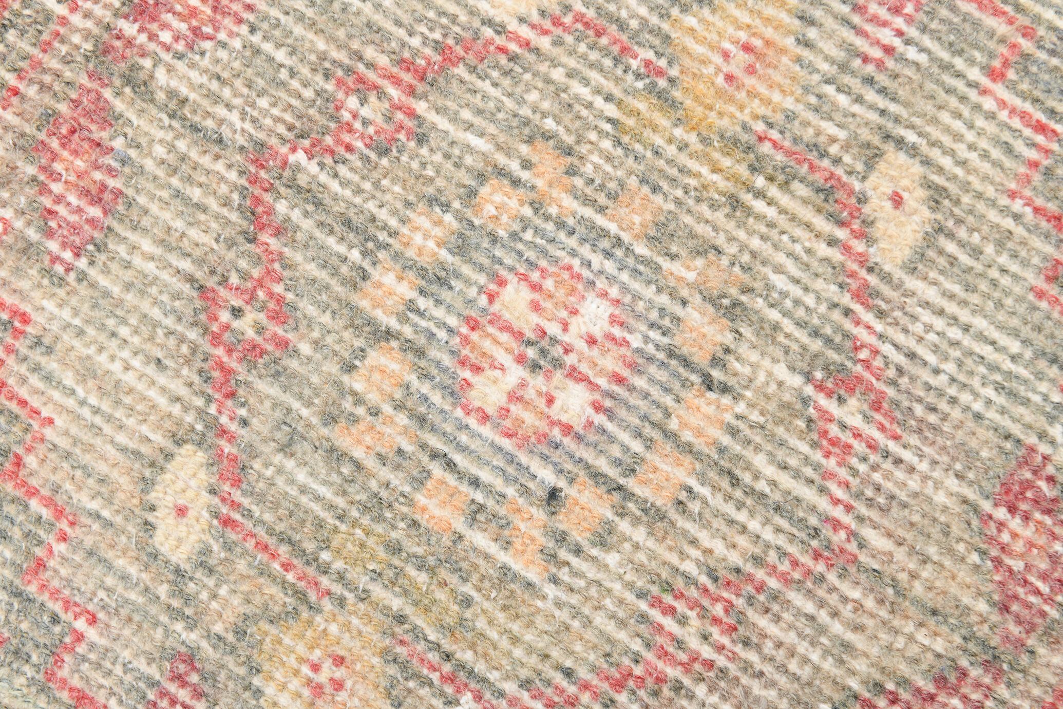 Red vintage door mat rug