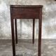 Antique Indonesian teak workbench with one drawer H82.5 L76x49.